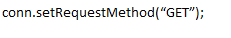 Set the request type as in whether the request to the API is a GET request or a POST request.