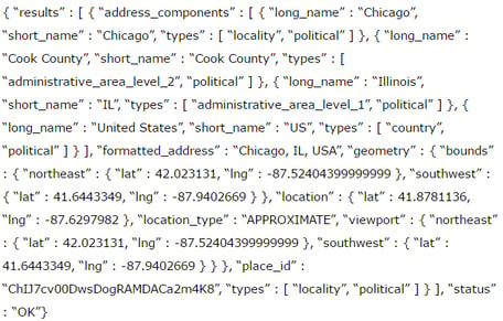 method scanner to read each line from the API and fetch the data in string format.