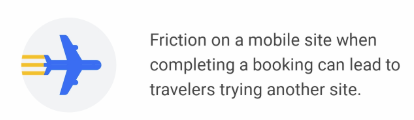 Friction on mobile site