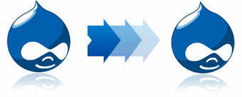 Drupal logo showcasing upgrade