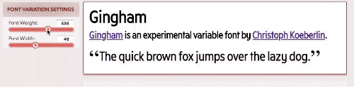 gingham-weight-variable fonts - srijan