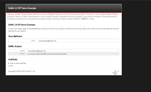 Handshake between SimpleSAMLphp and Okta 