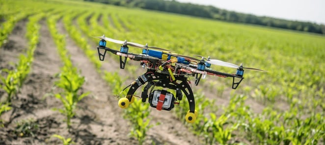 Drone in a field