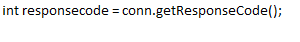 Get the corresponding response code.